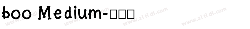 boo Medium字体转换